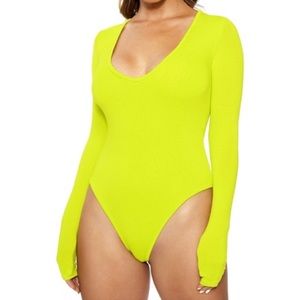 Naked Wardrobe Plunge bodysuit